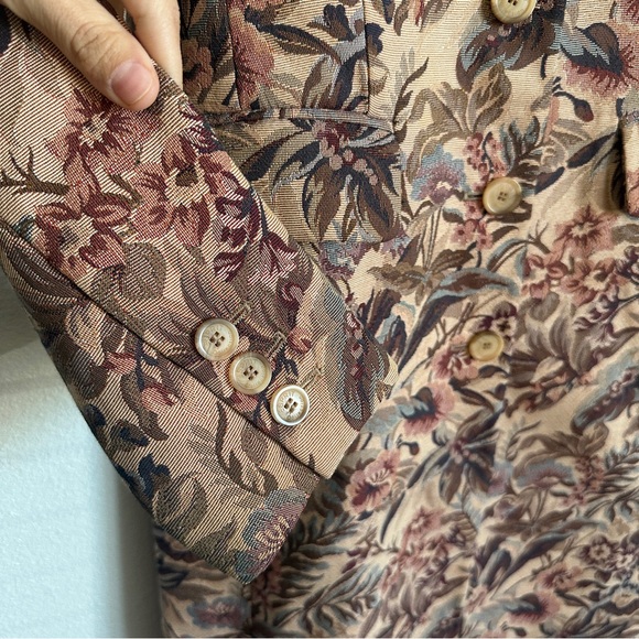 Esprit vintage floral midi tapestry jacket - Picture 4 of 5